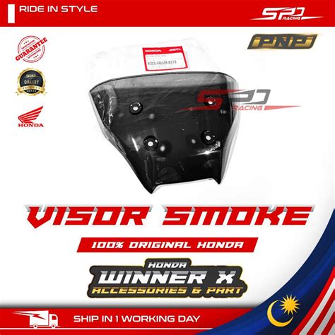 WINNER X Visor RSX I Smoke I PNP ALLOY 100 Original Honda For Winner X