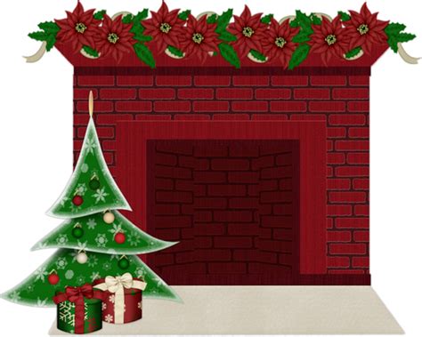 Chemin E De No L Png Tube Christmas Fireplace Clipart