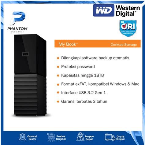 Jual Wd My Book Hd Hdd Hardisk Eksternal External Desktop Inch