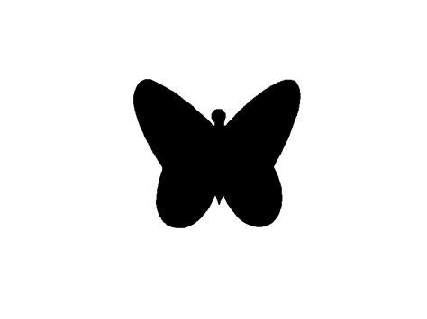 Butterfly Silhouette Template At Getdrawings Free Download