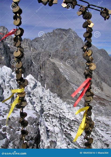 Jade Dragon Snow Mountain in Lijiang, China Stock Photo - Image of rock ...