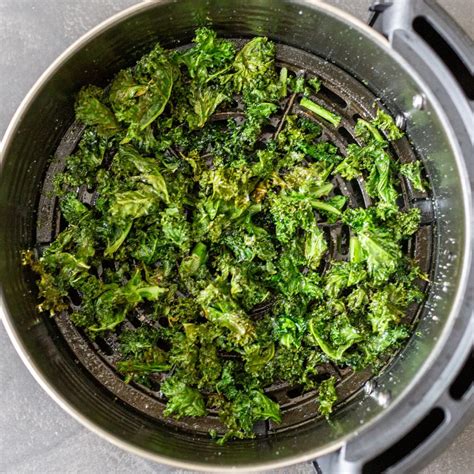 Air Fryer Kale Chips Only 3 Ingredients Momsdish