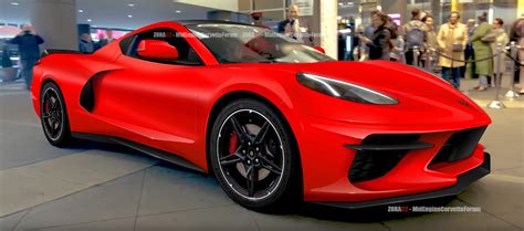 A New C8 Corvette Rendering Gives Another View Of The Upcoming Car