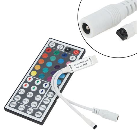 Mini Key Ir Remote Controller With Receiver For Rgb Led