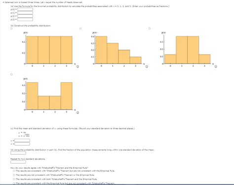 Solved A Balanced Coin Is Tossed Three Times Let X Equal Chegg