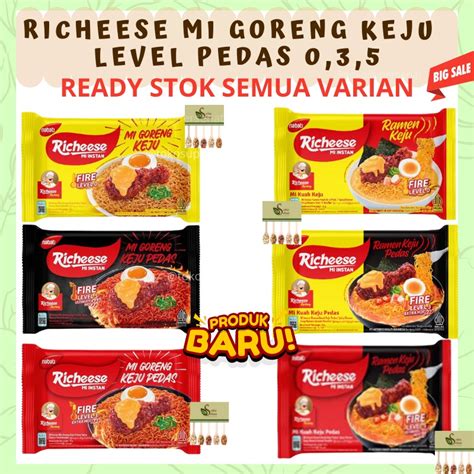 Jual Ready Mi Goreng Keju Richeese Level Mie Instan Ramen Keju