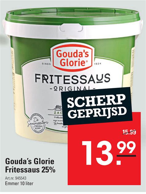 Gouda S Glorie Fritessaus 25 10 Liter Aanbieding Bij Sligro