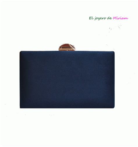 Bolso Clutch Azul Marino El Joyero De Miriam