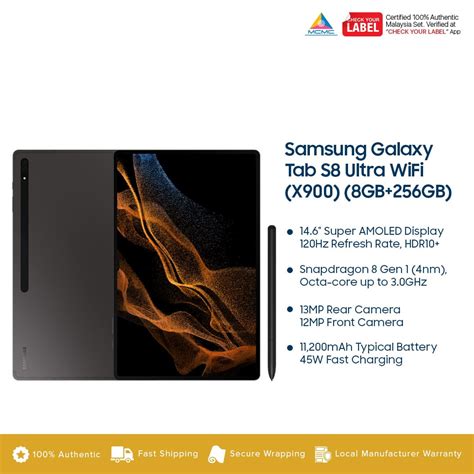 Samsung Galaxy Tab S8 Ultra (X900) Price In Malaysia - KTS