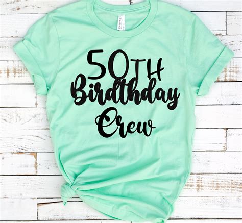 50th Birthday Crew Shirts50th Birthday Shirts50th Birthday Etsy