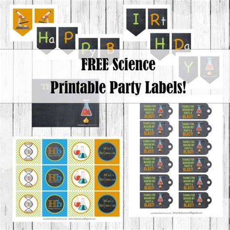 Mad Scientist Party Theme Science Themed Party Science Party Printables Science Party