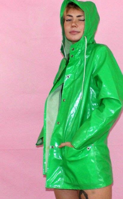 Pin By Bigvintagefan On Raincoats Raincoat Shiny Jacket Raincoat