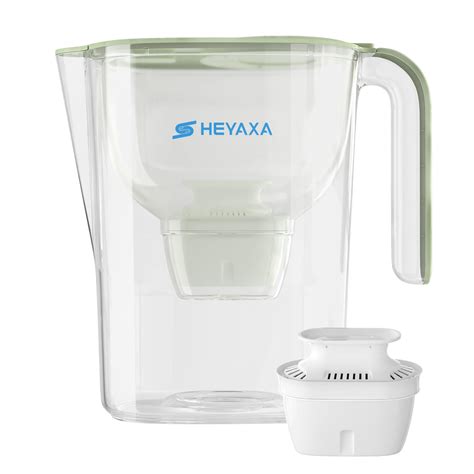 HEYAXA Water Filter Pitchers for Tap and Drinking Water, 10-Cup