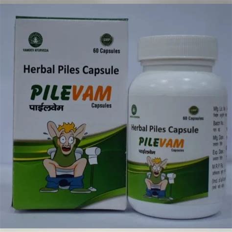 Pilevam Herbal Pile Capsule For Bloody Piles 60 At Rs 171 In Ghaziabad