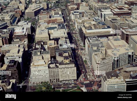 aerial view  washington dc stock photo alamy