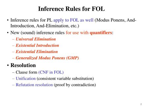 Ppt Inference In First Order Logic Powerpoint Presentation Free