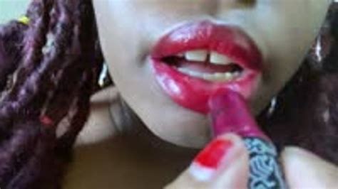 Lipstick Fetish Goddess MXDominion Applies Red Lipstick To Her Luscious Lips K Mind Fuck