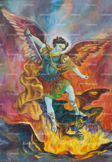 Painting of Saint Michael the Archangel photo — Cathopic