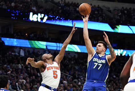 knicks blow lead  luka doncic scores   propel mavericks