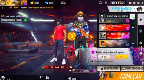 FREE FIRE AO VIVO JOGANDO RANK OS INSCRITOS EM BUSCA DO