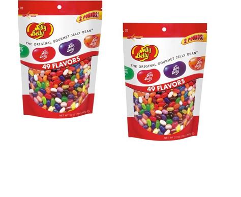 Jelly Belly 49 Assorted Flavors Jelly Beans 2lb Bag 2 Pack