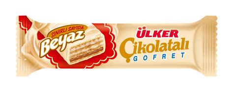 Ülker Çikolatalı Gofret Beyaz 35 g 24 lü Bizim Toptan Market