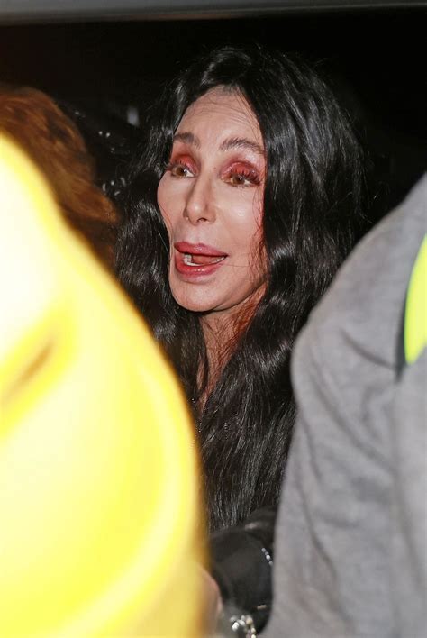 CHER Leaves NBC Studios at 30 Rockefeller Plaza in New York 12/06/2023 ...