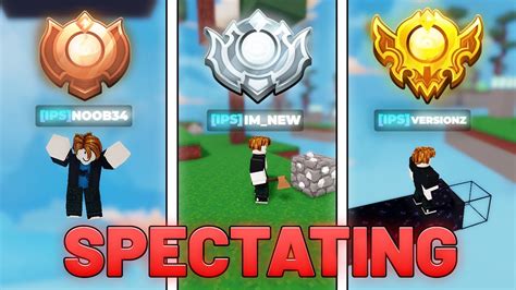 I Spectated The Worst Ips Members In Roblox Bedwars Youtube