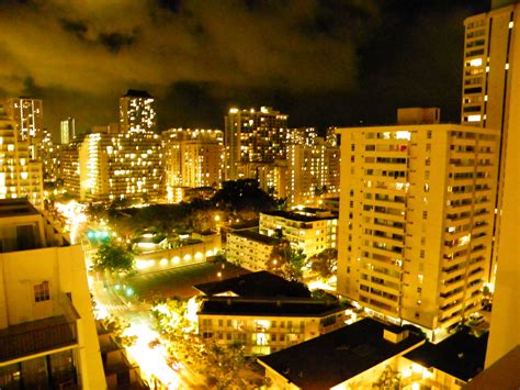 Honolulu at night