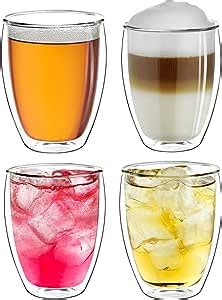 Creano Verre thermique XXL à double paroi 400 ml verre à café verre à