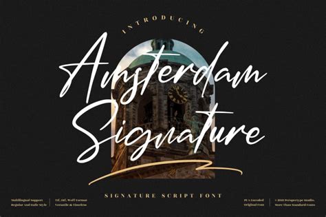 Amsterdam Signature Font Dafont