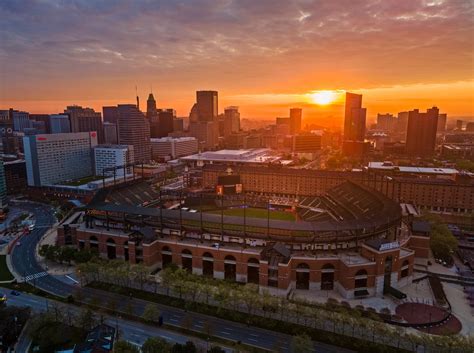 The Orioles stadium looks amazing during a good sunrise : r/orioles