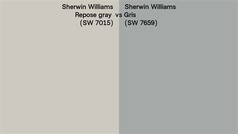 Sherwin Williams Repose Gray Vs Gris Side By Side Comparison