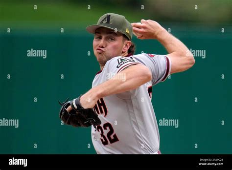 Arizona Diamondbacks starting pitcher Brandon Pfaadt delivers during ...