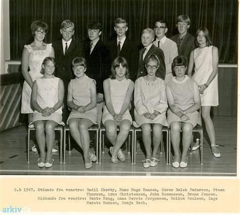 arkiv dk Rørbæk Skole skolefoto 1967