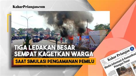 Polres Tasikmalaya Gelar Simulasi Pengamanan Pemilu Dengan