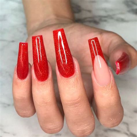 Acrylic Red Coffin Nails Designs Atelier Yuwa Ciao Jp