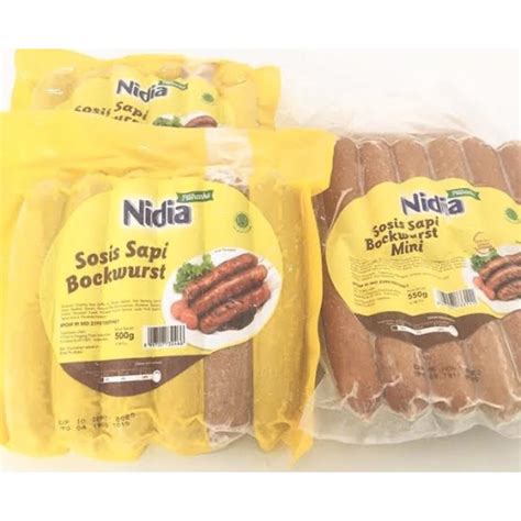 Jual Sosis Sapi Bockwurts Nidia Shopee Indonesia