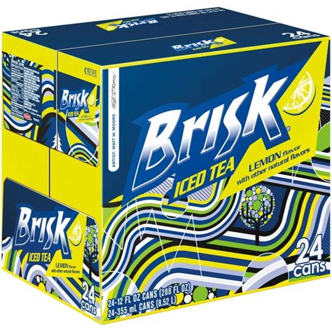 Brisk Lemon Iced Tea 24 12 Fl Oz Cans