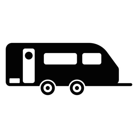 Caravan Trailer Flat Icon Transparent Png And Svg Vector File