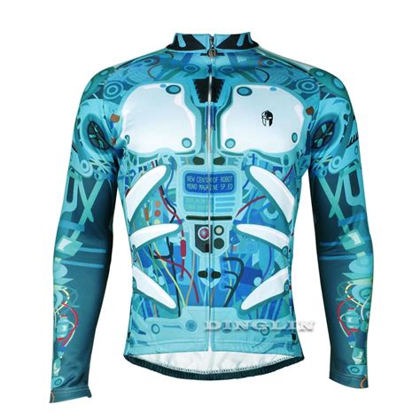 Gzdl Men Quick Dry Breathable Bicycle Jerseys Blue Cycling Sportswear