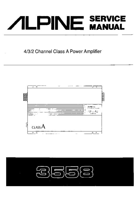 Alpine 3505 Power Amplifier Wiring Diagram - Wiring Diagram