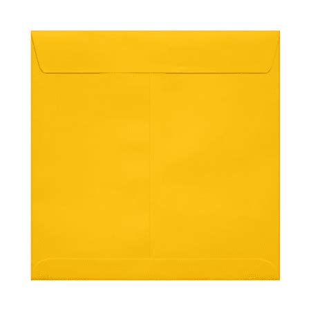 Lux Square Envelopes X Peel Press Closure Sunflower Yellow