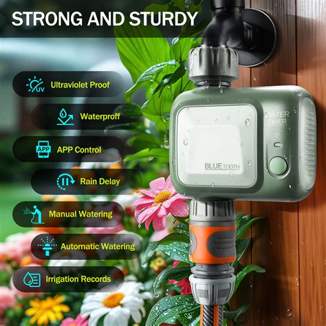 Kazeila Smart Sprinkler Timer For Garden Hose Watering Timer With Wifi Hub Wireless Remote App