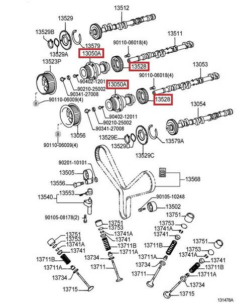 VVT I Cam Gear Rebuild O Ring Toyota Lexus GS300 IS300 SC300 2JZ 1JZ