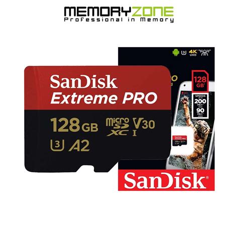 Thẻ Nhớ Microsdxc Sandisk Extreme Pro V30 A2 128gb 200mbs Sdsqxcd 128g Gn6ma Shopee Việt Nam