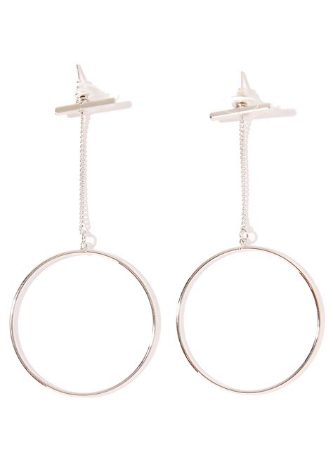 Winners Circle Silver Dangle Earrings Dolls Kill