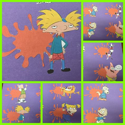 90s Nickelodeon door decs | Door decs, Ra themes, Halloween party themes