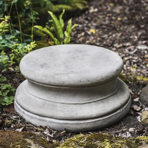 Round Concrete Plinth Garden Statue Base Statue Column Garden Plinth