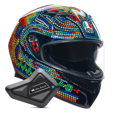 Pack Casco Kit Bluetooth Agv K Top Rossi Winter Test Kit